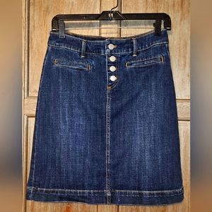 Talbot's Jean Skirt with Button Fly